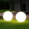 2x RGB LED Steckleuchten, Kugel, weiß, Erdspieß, Kabel, D 20 cm Bild 3
