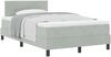 vidaXL Boxspringbett mit Matratze Hellgrau 120 x 190 cm Samt 3339158 Bild 2