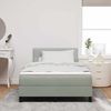 vidaXL Boxspringbett mit Matratze Hellgrau 120 x 190 cm Samt 3339158 Bild 3