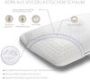 SEI Design Nackenstützkissen Sei Design orthopädisches Nackenstützkissen VISCO AIR, Viscoelastisch, Bezug: Thermoregulierender Bezug, Rückenschläfer, Seitenschläfer, Bauchschläfer, Viscoelastischer Memory-Schaum und thermoregulierender Bezug Bild 2