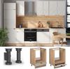 Herdumbauschrank Fame-Line GrauBeige 60 cm ohne Arbeitsplatte Vicco Bild 2