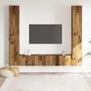 vidaXL TV-Wandschränke 6 Stk. Altholz-Optik Holzwerkstoff 3328985 Bild 3