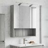 vidaXL Badezimmerspiegelschrank Graues Sonoma 60 x 14.5 x 70 cm 889196 Bild 4