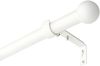 Deco-Raum® Deco-Raum Gardinenstange ausziehbar Flexa Weiß Endstück Kugel 16/19mm | Länge: 160-300cm | Material: Metall | Farbe: Weiß Bild 4
