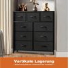 SURFOU Schubkastenkommode Kommode Stoff 9 Schubladen Sideboard Mehrzweckschrank (Schubladenschrank), für Schlafzimmer Wohnzimmer, Kinderzimmer, Flur, Aufbewahrungsschrank Bild 2