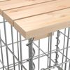 vidaXL Gartenbank aus Gabionen 184x71x65,5 cm Massivholz Kiefer 3196236 Bild 5