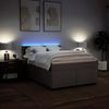 vidaXL Boxspringbett mit Matratze Taupe 160x200 cm Stoff 3288257 Bild 5