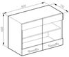 Küchenglasschrank R-Line Goldkraft Eiche 80 cm J-Shape Vicco Bild 3