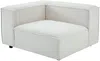 Vente-unique - RUZOLO Sofa SamtStoff Beige - B 105 cm x H 67 cm x L 242 cm Bild 2