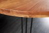 Industrie-Look Esstisch ALINA rund 120cm natural Akazie Metallbeine Bild 5