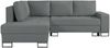 Selsey 'Larelle' Ecksofa mit Schlaffunktion & Bettkasten, Chenille, Ottomane links, Aschgrau Bild 5