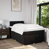 vidaXL Boxspringbett mit Matratze Schwarz 120x190 cm Stoff 3288928 Bild 4