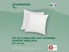 DREAMEA - AZYLIA Kopfkissen Stoff Weiß - B 60 cm x H 15 cm x L 60 cm Bild 3