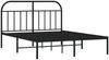 vidaXL Bettgestell mit Kopfteil Metall Schwarz 140x200 cm 353636 Bild 3