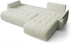 Selsey 'Romuldi' Ecksofa mit Schlaffunktion, Stauraum, Samtbezug, Creme, rechtsseitig Bild 4