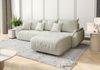 Selsey 'Romuldi' Ecksofa mit Schlaffunktion, Stauraum, Samtbezug, Creme, rechtsseitig Bild 3