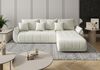 Selsey 'Romuldi' Ecksofa mit Schlaffunktion, Stauraum, Samtbezug, Creme, rechtsseitig Bild 2