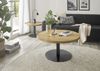 Couchtisch >MONTEVERDE< in Eiche furniert, Holzwerkstoff/ Metall - 40x80cm (HxD) Bild 2