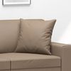 vidaXL Zierkissen 2er-Set, 40x40 cm, Cappuccino-Braun, Kunstleder Bild 5