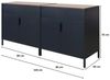 PROREGAL® Mehrzweckschrank MegaDeal Flügeltürenschrank LION mit 2 Türen & Magnetverschluss (2-St) Robuster Flügeltürenschrank Stahlschrank Büroschrank Kommode Bild 2