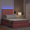 vidaXL LED-Speicherbett mit Matratze Rosa 120 x 200 cm Samt 3372602 Bild 5