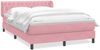 vidaXL Boxspringbett mit Matratze Rosa 160x210 cm Samt 3317786 Bild 2