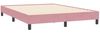 vidaXL Boxspringbett mit Matratze Rosa 160x210 cm Samt 3317786 Bild 5