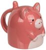 Kaffeetasse Schwein ca. 12 x 14 cm drehbar 500ml Kopfüber Tasse mit Schweinmotiv Bild 4