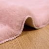 vidaXL Rutschfester Teppich aus Kunstkaninchenfell OLITE Rosa Ø 200 cm 42021715 Bild 5