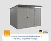 Hörmann Ecostar Metall-Gerätehaus Trend mit Pultdach Typ 3, 238x303 cm , graualuminium, 7,2 m²,1-flüglige Tür Bild 2