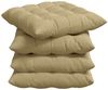 vidaXL Sitzkissen 4 pcs Grau-Grün 40 x 40 x 6 cm Cordstoff 42015185 Bild 2