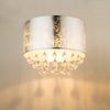LED Deckenleuchte AMY, Silber, Textil, Kristalloptik, matt, Ø 40 cm Bild 4