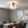 LED Deckenleuchte AMY, Silber, Textil, Kristalloptik, matt, Ø 40 cm Bild 2