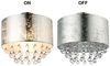 LED Deckenleuchte AMY, Silber, Textil, Kristalloptik, matt, Ø 40 cm Bild 5