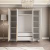 Lookway Kleiderschrank AURORA 4D in Weiß hochglanz Bild 3