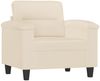 vidaXL 4-tlg. Sofagarnitur mit Kissen Beige Mikrofasergewebe 3202313 Bild 3