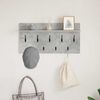 vidaXL Wandmontierter nachttisch mit Regal Beton Grau 80 x 40 x 12 cm 874438 Bild 4