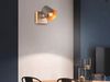 Wandlampe, silber, gold, Holz, verstellbar, B 11 cm Bild 5
