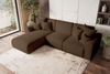 99rooms Gusto Ecksofa Cordstoff POSO Braun Links mit Schlaffunktion Bild 3
