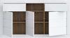 Sideboard >LEFKADAS< 3 Türen, 2 Schübe, Weiss/ Mauvella Eiche - 170,7x93,5x41,4cm (BxHxT) Bild 3
