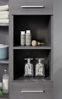 Badezimmer Hochschrank Runner Sardegna grau Rauchsilber 30 x 190 cm Bild 4
