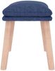 vidaXL Fußhocker Blau 45 x 29,5 x 39 cm Stoff [341428] Bild 4