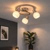 LED Deckenleuchte, 3-Flammig, Glas, Spots beweglich, D 25 cm Bild 3