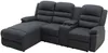 Vente-unique - MACEDONIA Sofa Stoff Grau - B 172 cm x H 102 cm x L 231 cm Bild 5