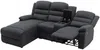 Vente-unique - MACEDONIA Sofa Stoff Grau - B 172 cm x H 102 cm x L 231 cm Bild 5