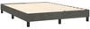 vidaXL Boxspringbett mit Matratze & LED Dunkelgrau 140x200 cm Samt 3134406 Bild 5