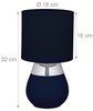 Relaxdays Tischlampe mit Stoffschirm 2er Set Bild 4