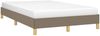 vidaXL Bettgestell ohne Matratze Taupe 120x190 cm Stoff 379493 Bild 4