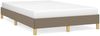 vidaXL Bettgestell ohne Matratze Taupe 120x190 cm Stoff 379493 Bild 2