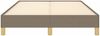 vidaXL Bettgestell ohne Matratze Taupe 120x190 cm Stoff 379493 Bild 5